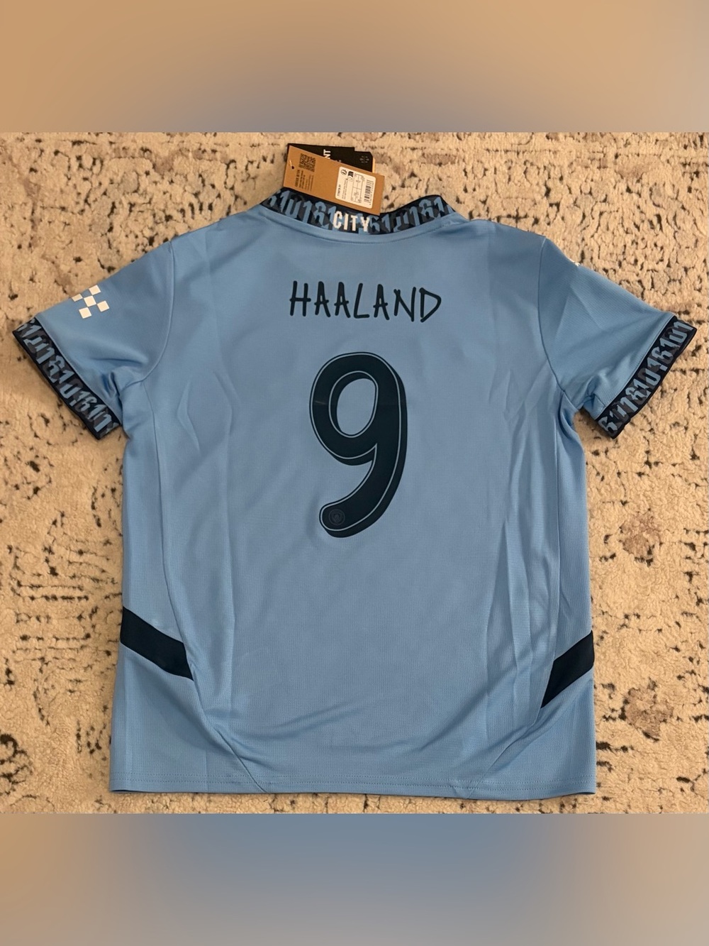 Puma Official Manchester City 24/25 775078-01 Haaland Jersey Youth Sz M (11/12)